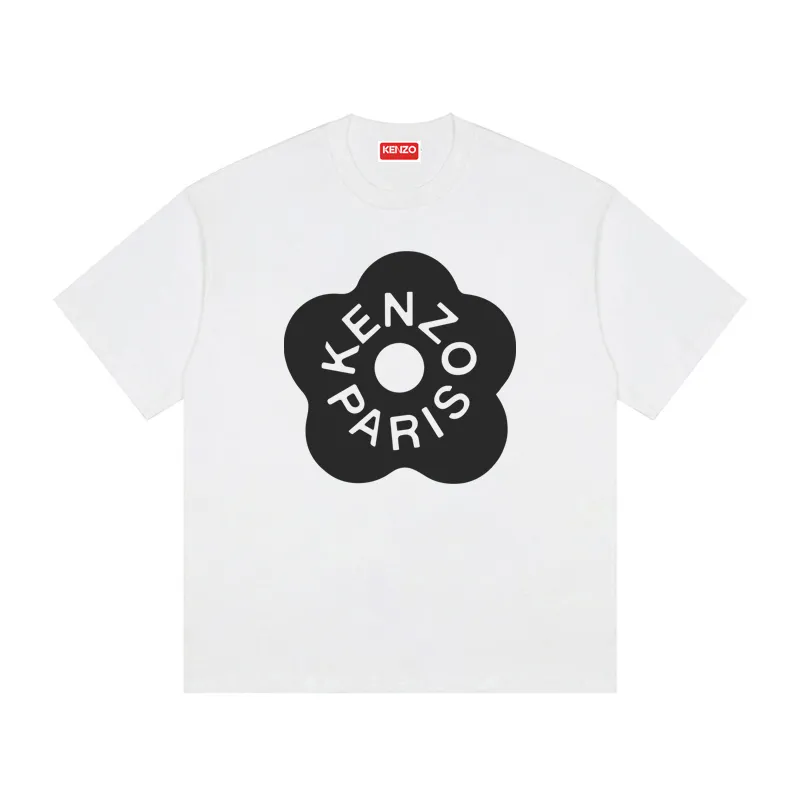Kenzo BOKE FLOWER 2.0 University Jungle Team 'BOKE FLOWER' T-SHIRT Color: Black Tibetan Blue White Size: M L XL XXL Three Standards Style Number: K 53